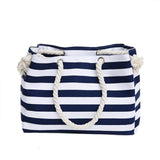 Tote Bag - Striped Shopping Bag Or Beach Tote Bag