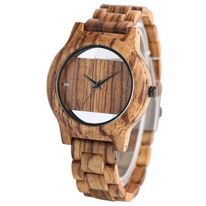 Wristwatch - Handmade Natural Wood Hollow Wristwatch