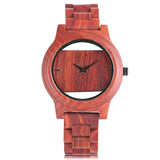 Wristwatch - Handmade Natural Wood Hollow Wristwatch