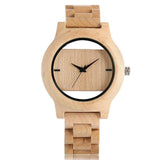 Wristwatch - Handmade Natural Wood Hollow Wristwatch