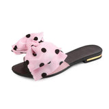 Flip Flops - Polka Dot Bow-tie Fashion Flip Flops