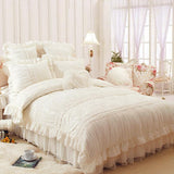 Comforter - Chic Royal Lace Ruffled Bed Set