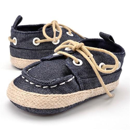 Baby Shoes - Canvas Lace-up Infant Sneakers