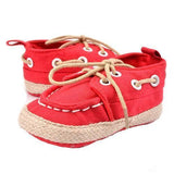 Baby Shoes - Canvas Lace-up Infant Sneakers
