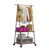 Clothes Rack - Multi-functional Triangle Simple Coat Rack With Wheels