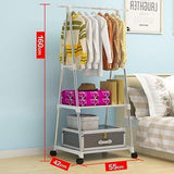 Clothes Rack - Multi-functional Triangle Simple Coat Rack With Wheels