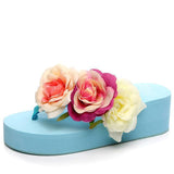 Flip Flops - Flower Platform Flip Flops Or Beach Sandals