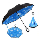 Umbrella - Inverted Windproof Rain Reverse Double Layer Umbrella