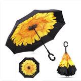 Umbrella - Inverted Windproof Rain Reverse Double Layer Umbrella