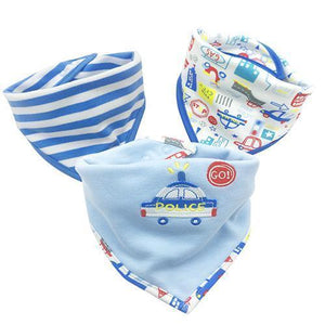 Burp Towel - Three (3) Piece Cotton Baby Bib And Burp Towels