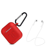 Earphone Case - Silicone Earphone Case And Carabiner