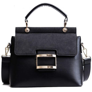 Handbag - Extra Large Buckle Flap Shoulder Bag