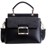 Handbag - Extra Large Buckle Flap Shoulder Bag