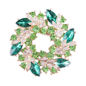 Brooch - Rhinestone Scarf Or Lapel Brooch