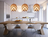 Pendant Lamp - Modern Wooden Artichoke Pendant Lamp