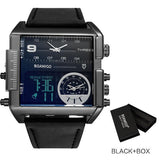Wristwatch - Waterproof Digital Leather Strap Wristwatch