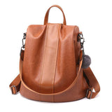 Handbag - Modern Chic Anti Theft Leather Rucksack