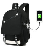 Bag - Students Backpack With USB Charger