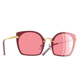 Sunglasses - Rimless Frame Polarized Sunglasses For Women