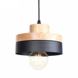 Chandelier - Simple Wood And Iron Nordic Chandelier