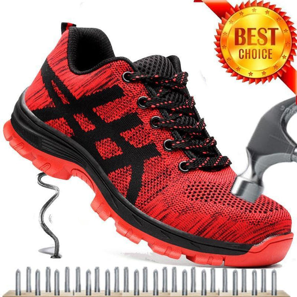 Safety Shoes - Men's Air Mesh Safety Sole Steel Toe Shoes