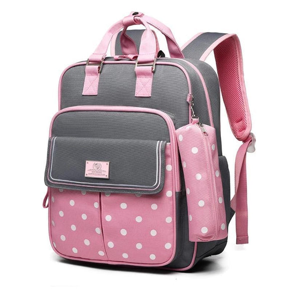 School Backpack - Cute Polka Dot School Backpacks For Girls