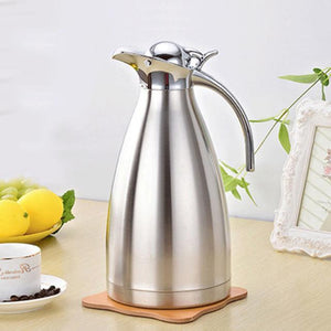 Coffee Pot - Two (2)Liter Double-Wall Vacuum Insulated Stainless Steel Coffee Pot