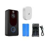 Video Doorbell - ZWN V7 HD 1080P Smart WiFi Video Doorbell Night Vision Camera Visual Intercom With Chime