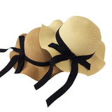 Baby Hats - Wavy Straw Hat For Girls